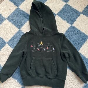 Kith Dark Green Kids Hoodie with Embroidered Logo